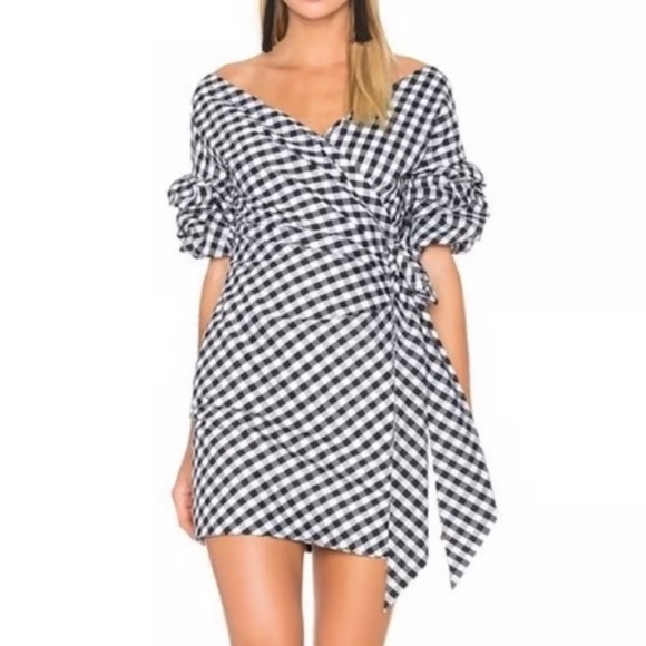 Fame and Partners NWT gingham dress size 2 - Picture 1 of 6